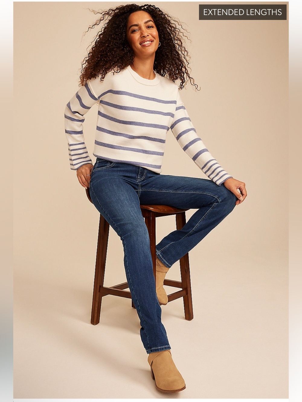 M jeans by Maurices Classic Straight-Leg Mid-Rise Women’s Jeans in Dark Blue - Picture 4 of 11